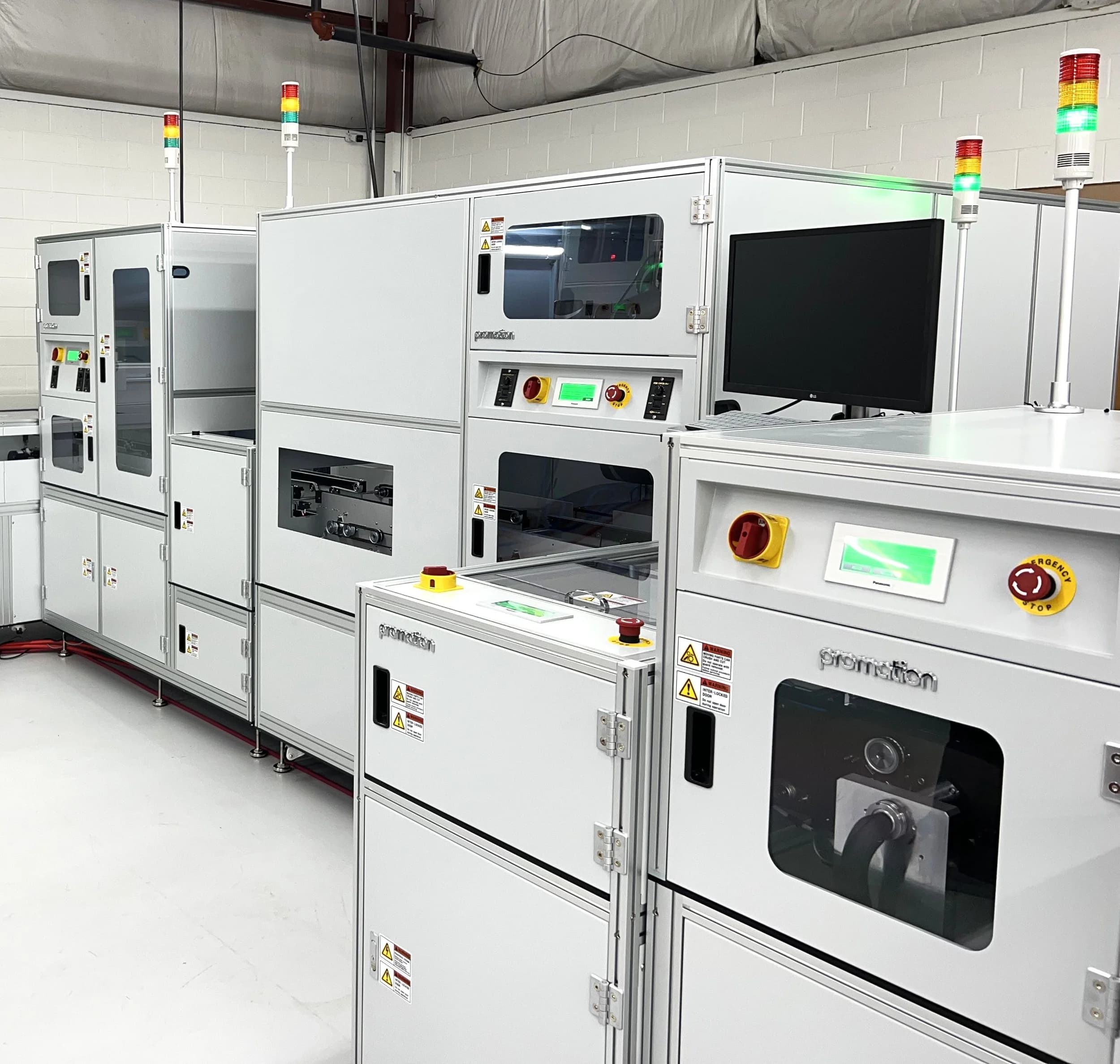 PCB Handling — Loaders, unloaders, conveyors, buffers, inverters and inspection stations.