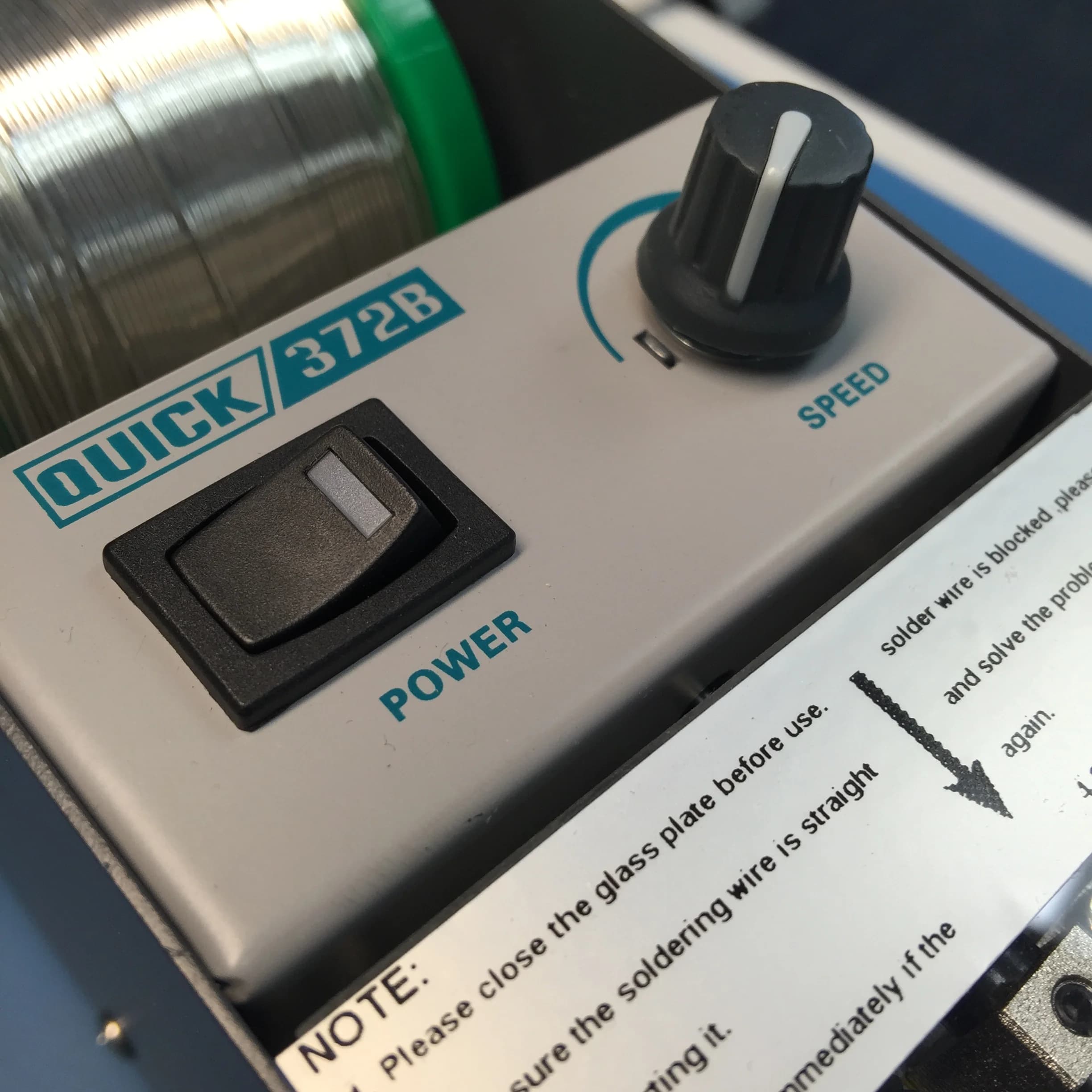 QUICK 372B Solder Wire Perforation